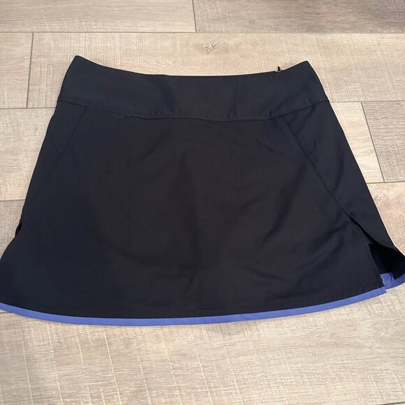 ADIDAS WOMENS BLACK STRETCH GOLF TENNIS SKORT SKIRT 12 - Picture 2 of 8